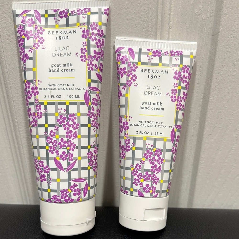 Beekman 1802 Discontinuing  scent  Lilac Dream Goat Milk Hand Cream Duo